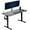 Black, variant on VIVO Electric 55"x 24" Sit Stand Desk, Rustic Vintage Brown Top, Black Frame