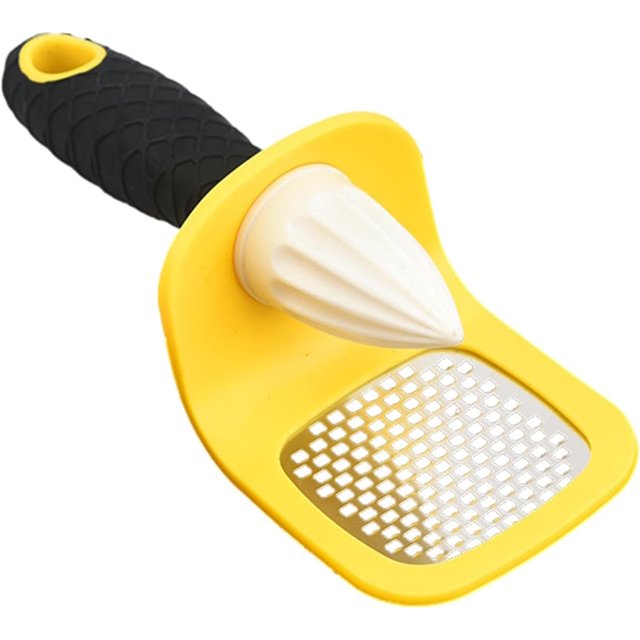 Exprimidor manual, exprimidor doméstico de acero inoxidable, exprimidor de limón 2 en 1, exprimidor de cítricos con agarre manual de extracción máxima