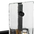 thumbnail image 3 of Progress Lighting, Rivera Collection, 1-Light Wall Sconce, Matte Black, Clear Textured Glass, 3 of 12