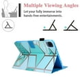 thumbnail image 4 of iPad Pro 11 Case 2020, iPad Pro 11 2nd Gen 2020 Cover with Pencil Holder, Allytech PU Leather Protective Anti-Slip Stand Smart Auto Sleep Wallet Case for Kids Teenage Girls, Green Marble, 4 of 7