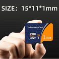 thumbnail image 3 of Memoria Micro SD de alta velocidad 1024 GB, formato SDXC, clase C10/U3/V30/A2, soporte 4K UHD y Full HD, apta para teléfonos, tabletas, cámaras y dispositivos Android – incluye adaptador SD, 3 of 7