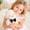 C Black, variant on Lamb Plush Toy, Ultra Soft Stuffed Sheep Doll, 10.2 inch Fluffy White Lamb with Pink Bow and Flower Accent, for Kids Boys Girls Toddlers, Cute Sleeping Anxiety Comfort Throw Pillow for Home Bedroom N
