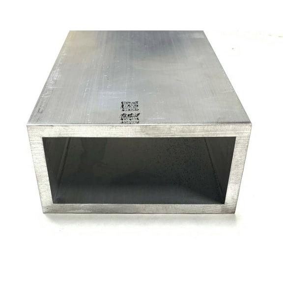6063 Aluminum Rectangular Tube 2" X 3" X 1/4" Wall 10" Piece