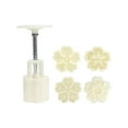 thumbnail image 1 of 1 Set Mooncake Molds Square White Abs Hand Pressed Baking Demoulding Nonstick Surface For Home Bakers, 1 of 8