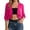 A-Dark Purple42, variant on XIAONU Women's Ruffle Solid Cropped Bolero 3/4 Sleeve Open Front Cardigan Soft Chic Casual Boleros