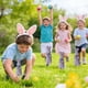 thumbnail image 5 of Simulated Moss Easter Bunny Bow Floral Foam Arranger for Vase Centerpieces 1-Pack, 5 of 6