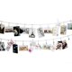 thumbnail image 2 of Cable multiusos para colgar fotos en la pared con 12 clips, 2 of 8