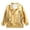 Yellow, variant on Asxite Toddler Fashion Casual Loose Solid Shiny Stand Collar Zip Up Jacket Long Sleeve Warm Fall
