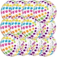 thumbnail image 1 of Pelotas de playa inflables con lunares QOUBAI, paquete de 12 unidades, 41 cm, PVC, 1 of 7
