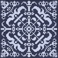 thumbnail image 1 of Ahgly Company Indoor Square Patterned Night Blue Area Rugs, 4' Square, 1 of 6