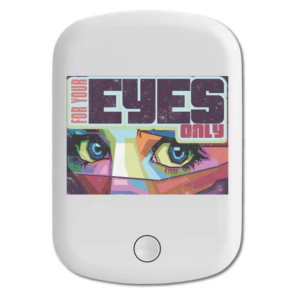 DistinctInk Magnetic Battery Pack, 5000 mAh Wireless Portable Charger with USB-C Cable, Compatible with MagSafe iPhone 14 / 13 / 12 Series - For Your Eyes Only