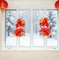 thumbnail image 6 of Chinese New Year Door Plates, Flocked Gold-Flecked Spring Festival Wall Decor With Fu Character and Window Flower Decals, Peel and Stick Reusable Decorations, 6 of 7