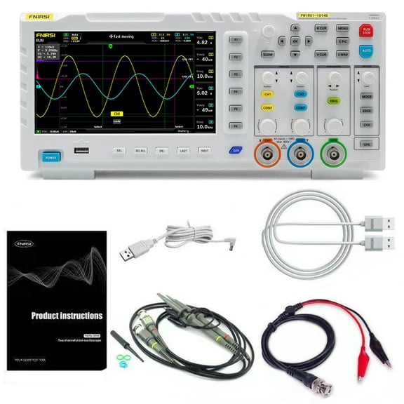 7 inch LCD 2-Channel Digital Oscilloscope DDS Signal Generator 100MHz* 2 Analog Bandwidth 1GSa/S Sampling Rate