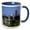 Blue/White, variant on 3drose, Mexico, Puebla, Zocolo and Puebla Cathedral at Twilight, 11oz Mug