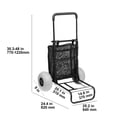 thumbnail image 5 of VEVOR Beach Dolly with Big Wheels for Sand, 20.1" x 14.6" Cargo Deck, w/ 9" Balloon Wheels, 165LBS Loading Capacity Folding Sand Cart & 27.2" to 44.9" Adjustable Height, Heavy Duty Cart for Beach, 5 of 9