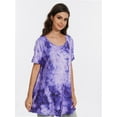 thumbnail image 4 of Women's Plus Size Short Sleeve V-Neck T-Shirt - Casual Summer Tops, Comfortable Breathable Tee Shirt, 4 of 6