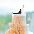thumbnail image 4 of Topper de pastel de boda de novia y novio de resina sintética de alta Leyfeng Primero de la torta, 4 of 7