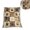 Brown, variant on Patchwork Paw Quilt Blanket, Cute Paw Print Soft Flannel Blanket for Couch