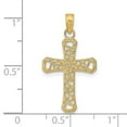 thumbnail image 3 of Auriga Fine Jewelry 14K Yellow Gold Fancy Cross Pendant for Women (L - 20.4 mm, W - 15 mm), 3 of 6