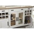 thumbnail image 3 of Bowery Hill Contemporary Wood Dining Buffet Server in White Finish, 3 of 15