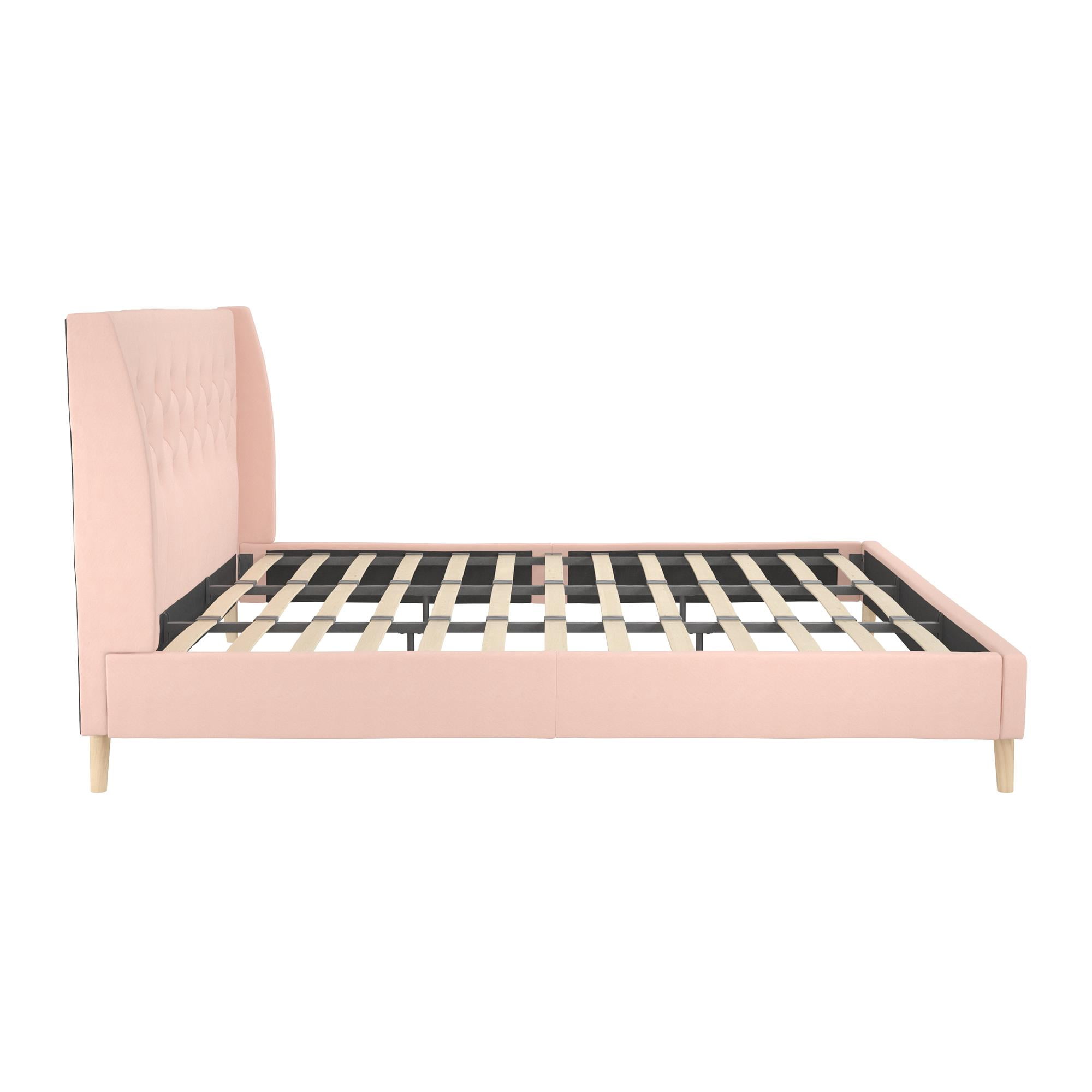 Her Majesty Velvet Upholstered Bed – The Novogratz