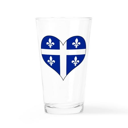 

CafePress - Quebec Heart - Pint Glass Drinking Glass 16 oz. CafePress