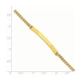 thumbnail image 2 of 14k Yellow Gold Solid Two Strand Rope ID Bracelet 8 Inch Lobster Claw Measures 5mm Wide - Identification Bracelet for Wo, 2 of 2