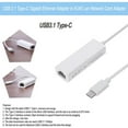 thumbnail image 3 of CNKOO USB 3.1 Type-C Gigabit Ethernet Adapter to RJ45 Lan Network Card Adapter, 3 of 6