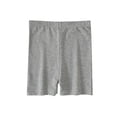 thumbnail image 2 of Amidoa Solid Color Girl Shorts High Waisted Leggings Elastic Waist Casual Cotton Summer Shorts,Gray,7-8Years, 2 of 7