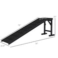 thumbnail image 5 of JERFIT Dog Ramp for High Beds, 74 Inch Pet Stairs Ramp with Non-Slip Carpet, Anti-Slip Surface, Easy Climbing Ramp for Dogs & Cats, Supports Up to 150lbs, Solid Pine Wood, Black, 5 of 8