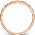 thumbnail image 2 of 14K Rose Gold Diamond Contoured Wedding Band (Size 7) Made In India -Jewelry By Sweet Pea, 2 of 10