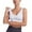 White, variant on Women's Supportive Yoga Sports Bra with Padded O-Neck, Elastic Slim Fit Breathable Vest Top for Workout & Running,Complexion 42