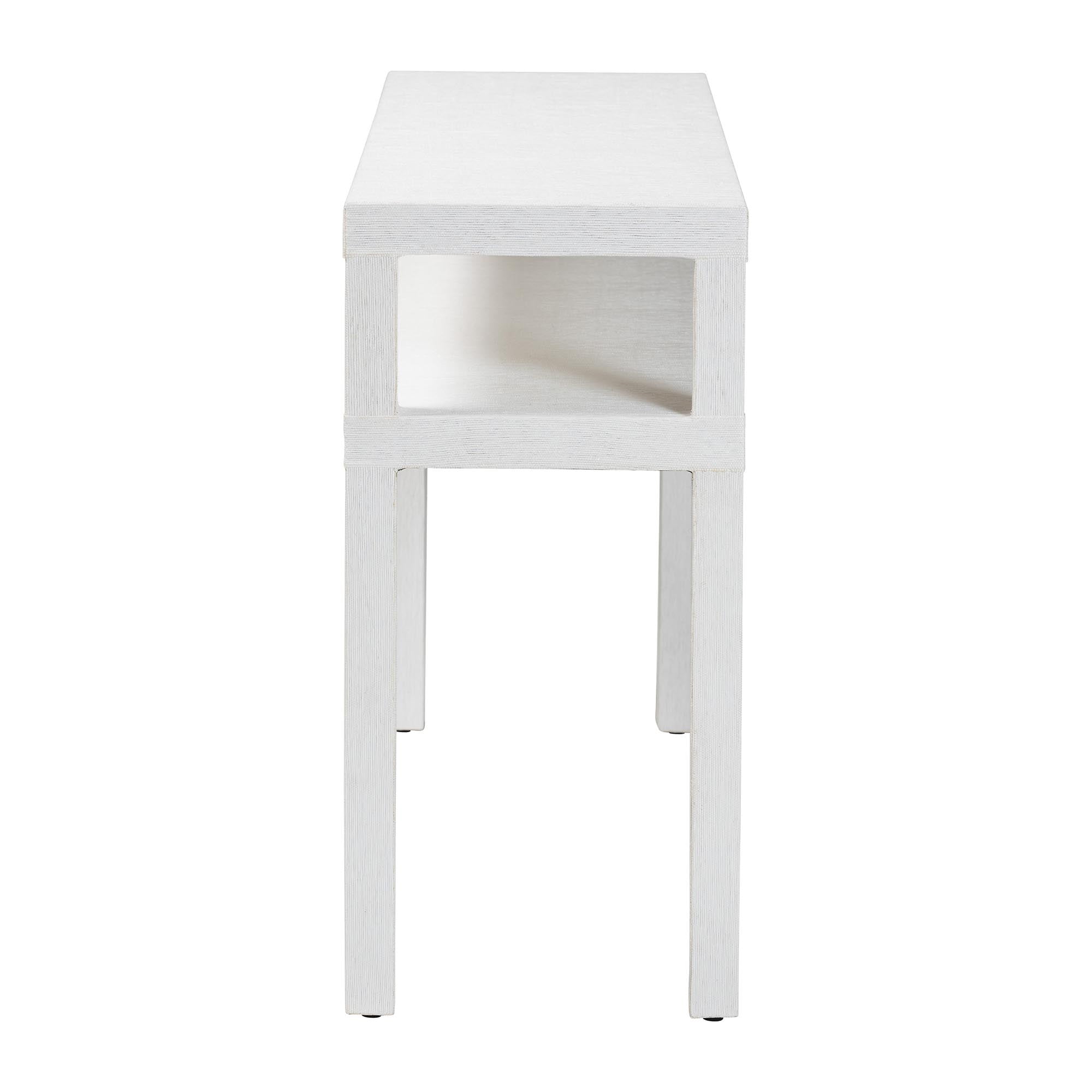 bali & pari Gale Boho Console Table, White