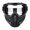 Clear, variant on Integrated Protective Goggles Face Mask, Eye and Lower Full Face Coverage, Dustproof Windproof Sand Resistant, for Cycling Welding Skiing CS Outdoor Activities