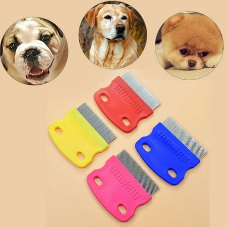 stainless steel pet dog cat toothed flea removal cleaning brush grooming co KcAL