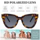 thumbnail image 5 of Gafas de Sol Dollger Retro Ojo de Gato Polarizadas Sobredimensionadas con Estampado Leopardo, 5 of 7