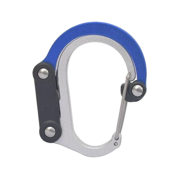 Carabiner Clip and Hook, Bag, Purse, Backpack Hanger, Baby Pushchair Hook, Keyring Carabiner Multifunction for Camping, Fishing, Hiking, Or