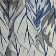 thumbnail image 3 of 5'x8' Grey Navy Machine Woven Tropical Indoor Area Rug, 3 of 6