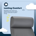 thumbnail image 5 of Serta Comfort Executive Big & Tall Ergonomic Office Chair Bonded Leather Gray, 5 of 11