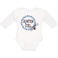 thumbnail image 3 of Inktastic Alaska Girl Forget-me-not Flower Girls Long Sleeve Baby Bodysuit, 3 of 5