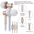 thumbnail image 2 of Headset,In-ear Mp3 Tube Metal Stereo Wire Metal Mic Mp3 Tablet Cell In-ear Mic Stereo Pc Headset Fc33-e Free Air Wire Cell Metal With Mic Fc33 E Metal Air Tube Mic And Stereo And Mp3 Fc33 Rose, 2 of 7