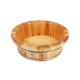 thumbnail image 1 of Lavabo de madera para pies reutilizable, para pedicura, hecho a mano, cómodo para uso en casa o en la oficina. 16x40cm B, 1 of 9
