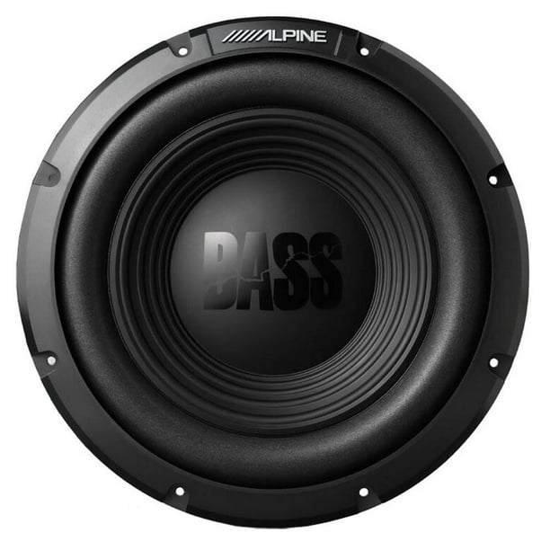 Alpine BassLine Series 10 Inch 750 Watt 4Ohm Car Audio Subwoofer