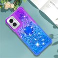 thumbnail image 3 of Gradient Quicksand Case for Motorola Moto G Play 4G (2024) with Ring Kickstand, Bling Sparkle Colorful Soft TPU Liquid Glitter Cover Case for Motorola Moto G Play 4G (2024) JB-Purple Blue, 3 of 14