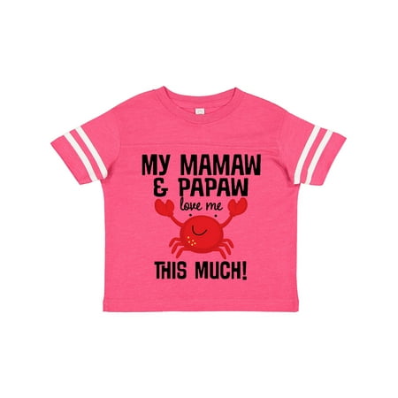 

Inktastic Mamaw Papaw Love Me Gift Toddler Boy or Toddler Girl T-Shirt