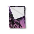 thumbnail image 2 of Ocean Soft Flannel Fleece Throw Blanket, Palm Trees Silhouette at Sunset Dreamy Dusk Warm Exotic Twilight Scenery Image, Cozy Plush for Indoor and Outdoor Use, 70" x 90", Purple Black, by Ambesonne, 2 of 5