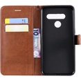 thumbnail image 2 of HAHDAXIA Compatible for Case LG V50, PU Leather Folio Card Holder Storage Wallet Case,Magnetic Closure Shockproof Kickstand for Women Men Brown & 2X Screen Protector, 2 of 7