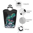 thumbnail image 4 of KLL Hungry Tyrannosaurus Laundry Hamper,Large Canvas Fabric Lightweight Storage Basket Toy Organizer Dirty Clothes Collapsible Waterproof, 4 of 6
