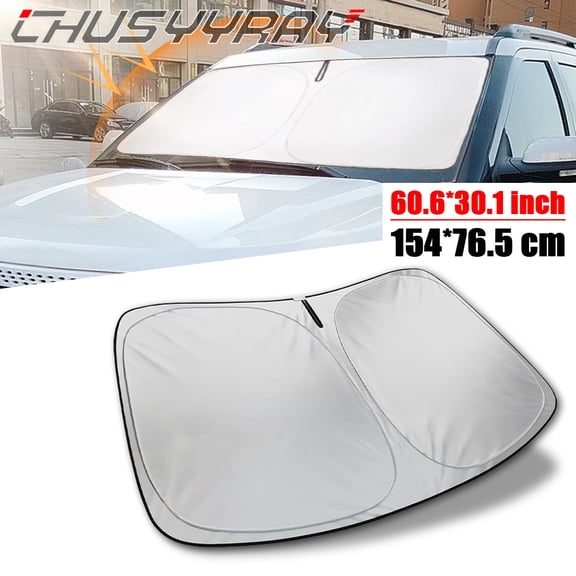 Car Heat Shield Windshield Sun Shade UV Block Foldable Visor Cover 60X30 Inch