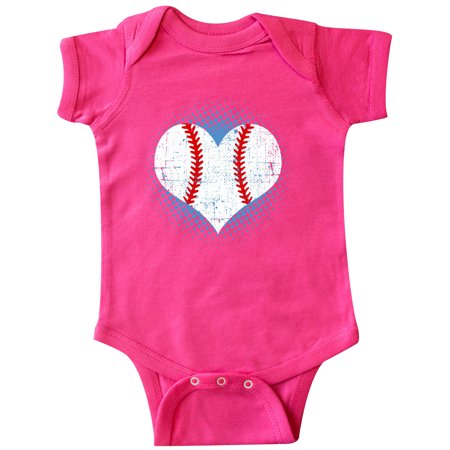 

Inktastic Baseball Heart Popart Sports Gift Baby Boy or Baby Girl Bodysuit